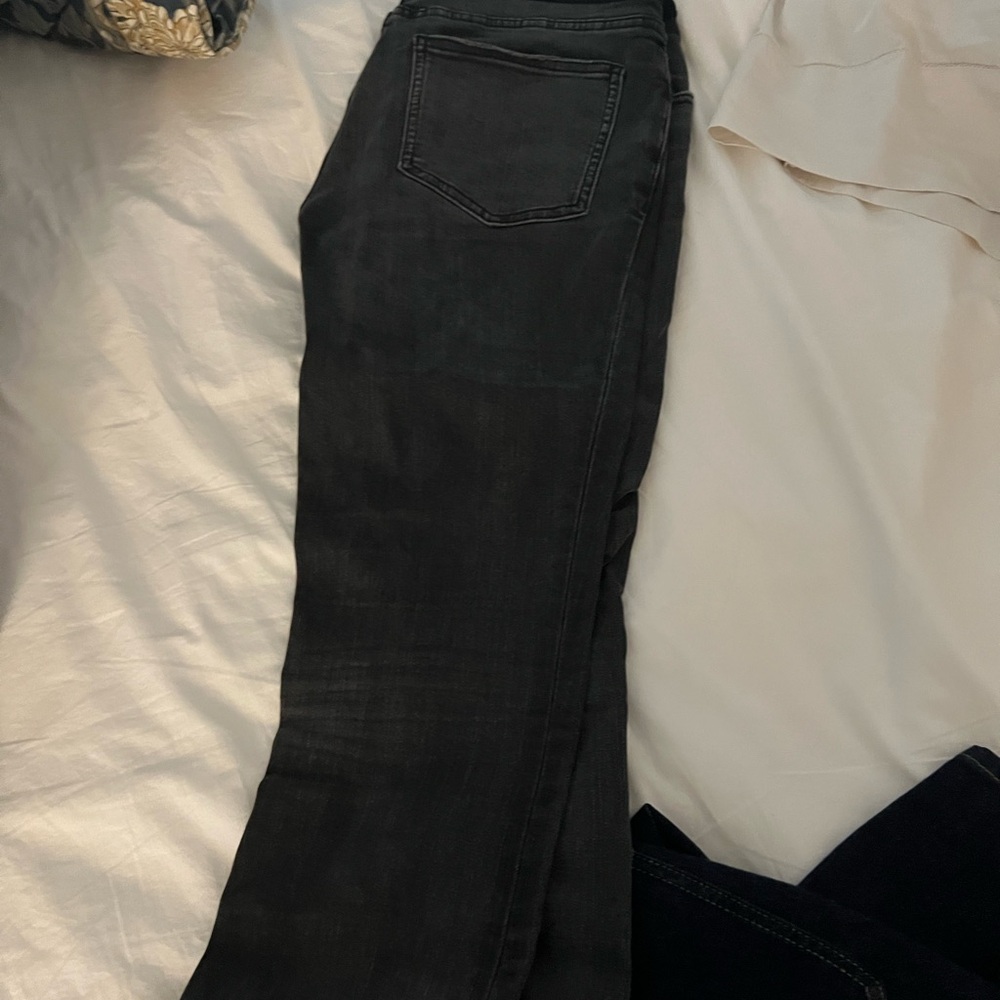 Hatch gray over the belly jeans